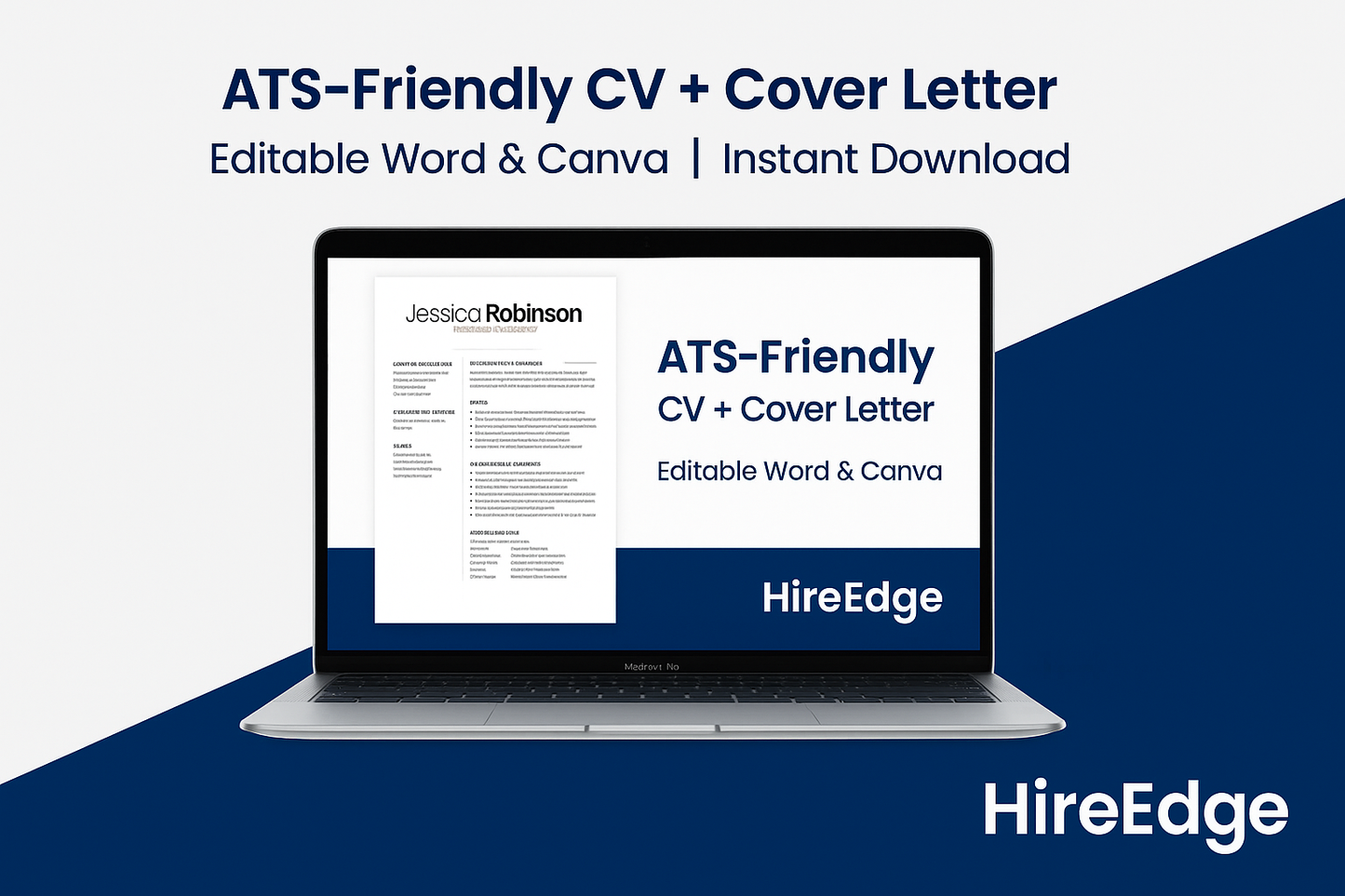 Engineering CV Kit (UK) – ATS Resume + Cover Letter | Word + Canva | Instant Download